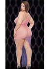 Violet Sky Off-The-Shoulder Mini Dress - Pink/Purple - Queen