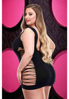 Criss-Cross Mini Dress - Black - Queen