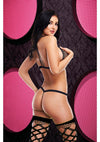 Sexy Peek A Boo Teddy - Black - One Size